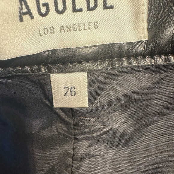 Agolde Shiny Black Mini Skirt - Picture 5 of 5